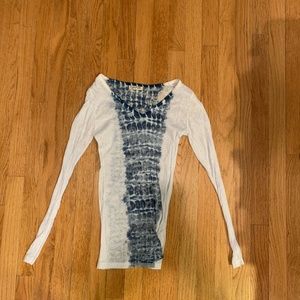 Blue and White long sleeve